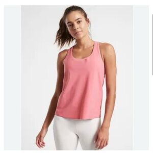 New w/o tags Athleta Ultimate 2 in 1 sport top small pink
